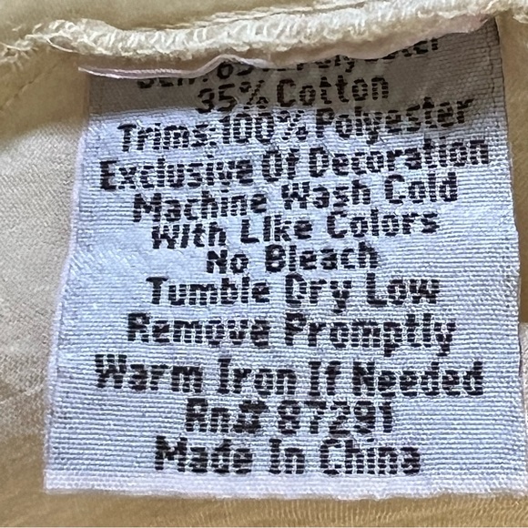 Johnny Was Embroidered Ivory Long Sleeve Peplum Tunic Size 1X EUC - Picture 10 of 12